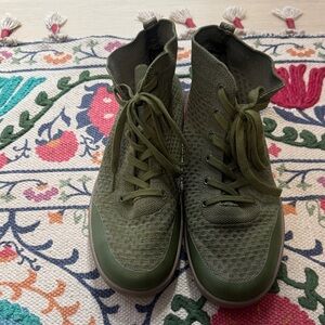 Olive Green men  High-Top Sneakers